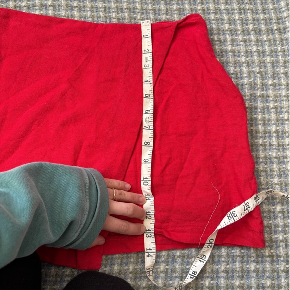 Abercrombie & Fitch Bold Linen Red Skort - Picture 7 of 7